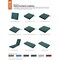Classic Accessories Patio Lounge Chair/Loveseat Back Cushion, 23 x 20 x 4 Inch, Mallard Green 62-060-MGREEN-EC - alternate 3